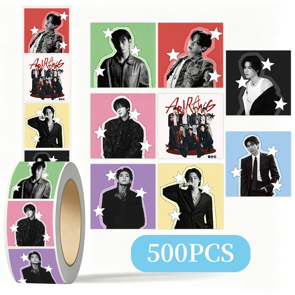 Laptop Accessories For Gift - Rolka naklejek dekoracyjnych z motywem K-pop