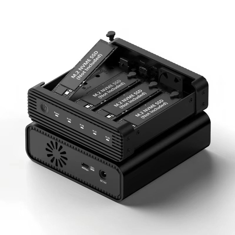 External Nvme Ssd - Aluminiowa obudowa M2 4-Bay USB4 na