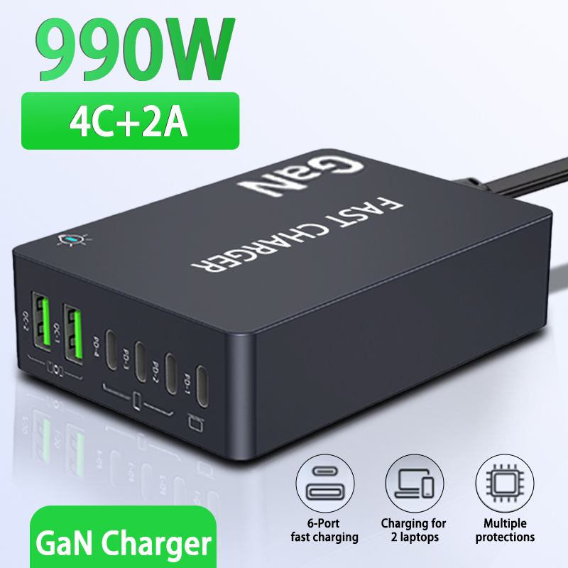 Laptop Accessories Uk - 6-portowa stacja szybkiego ładowania PD USB