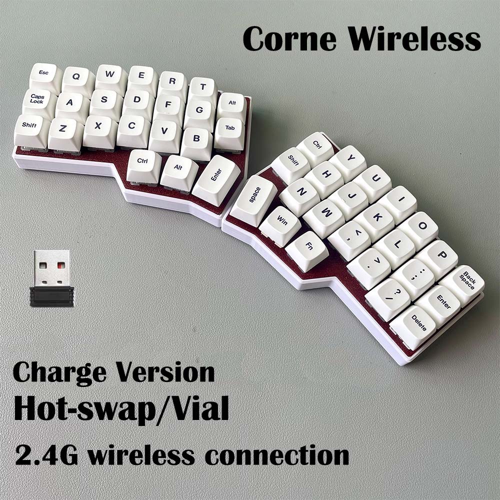 Laptop Accessories Uk - Klawiatura mechaniczna CORNE V4 2.4G Wireless