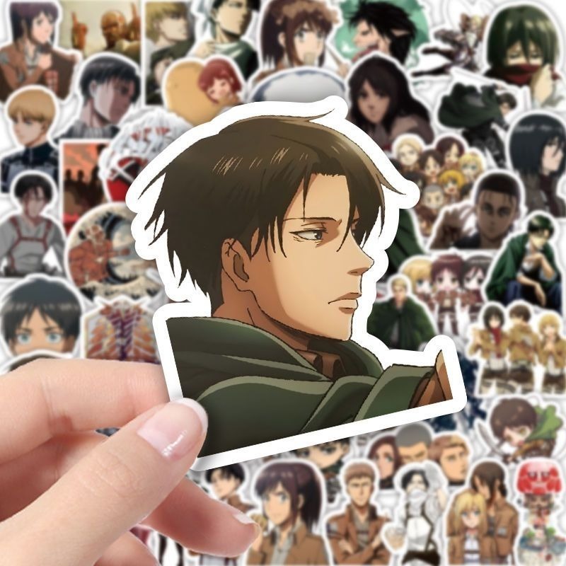 60 szt. Naklejek Anime Atak Ty – Laptop Editing Accessories recenzja i cena