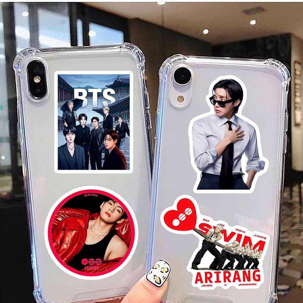 Naklejki z motywami BTS, grupy – Laptop Accessories For Gift recenzja i cena